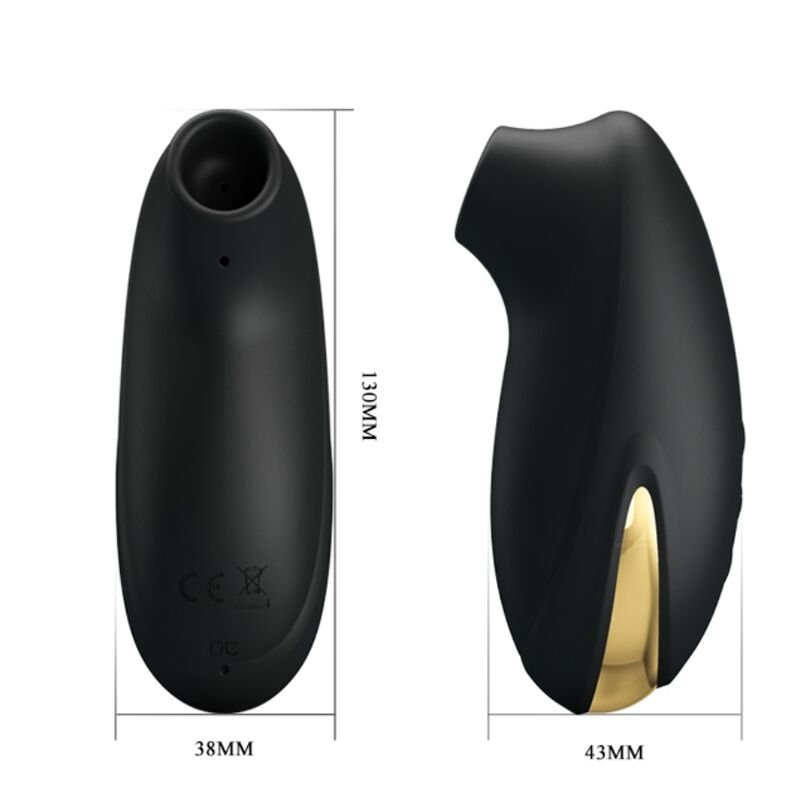 PRETTY LOVE - STIMULATING WAVES - LUXURY RECHARGEABLE MASSAGER BLACK