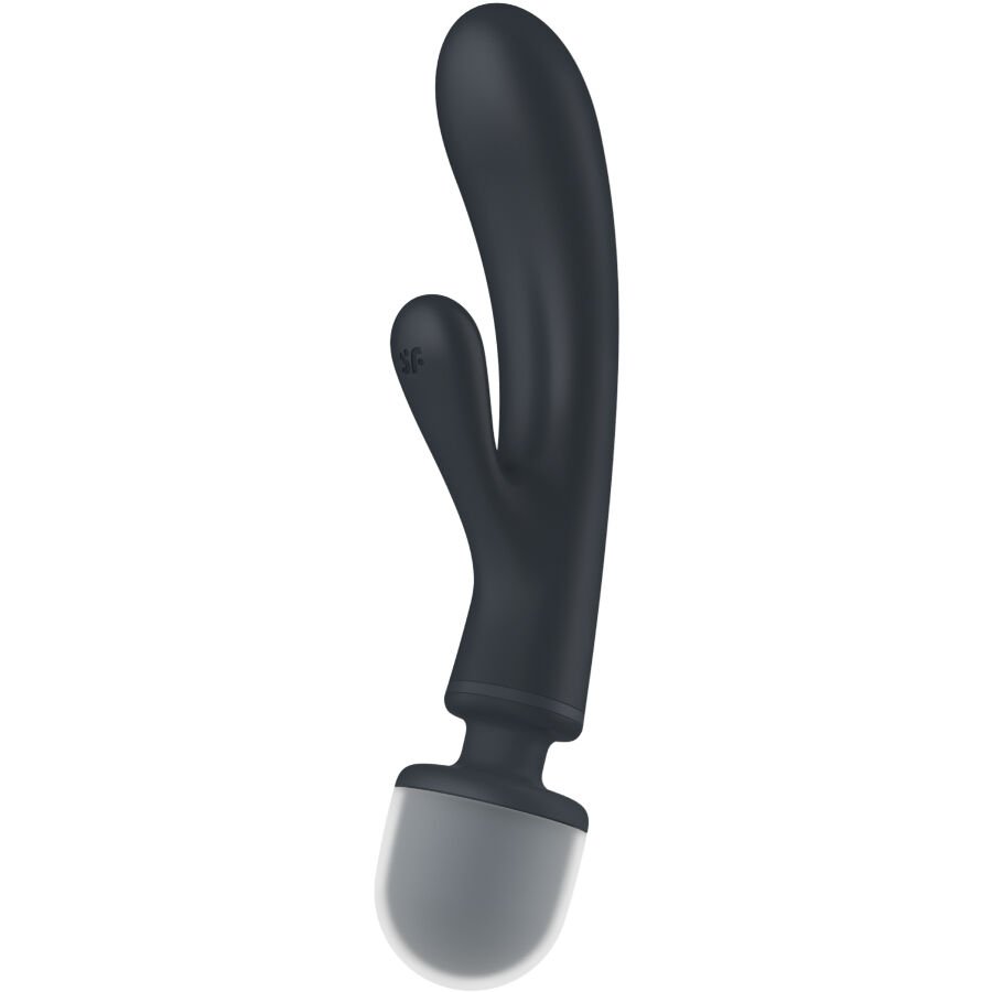 SATISFYER - TRIPLE LOVER RABBIT VIBRATOR MASSAGER GREY SATISFYER VIBRATOR