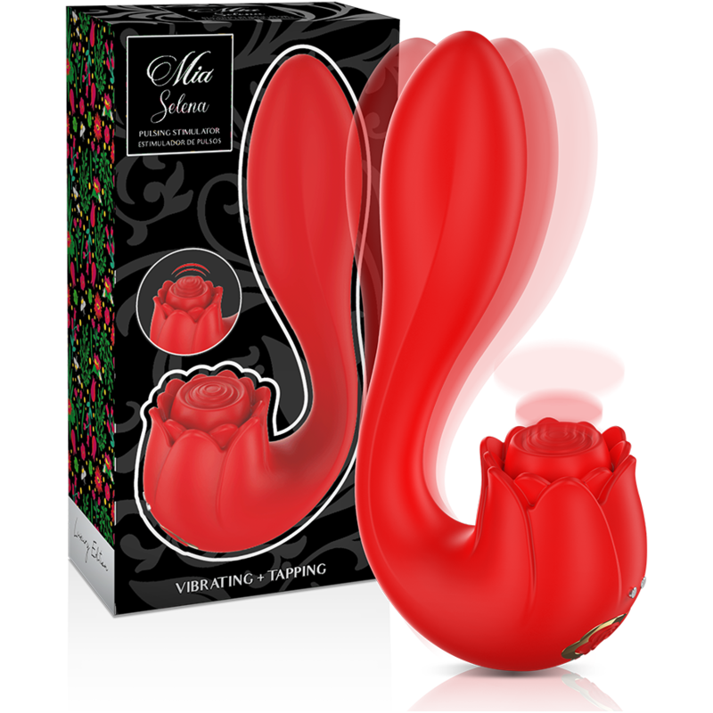 MIA - SELENA STIMULATOR VIBRATING + TAPPING RED MIA