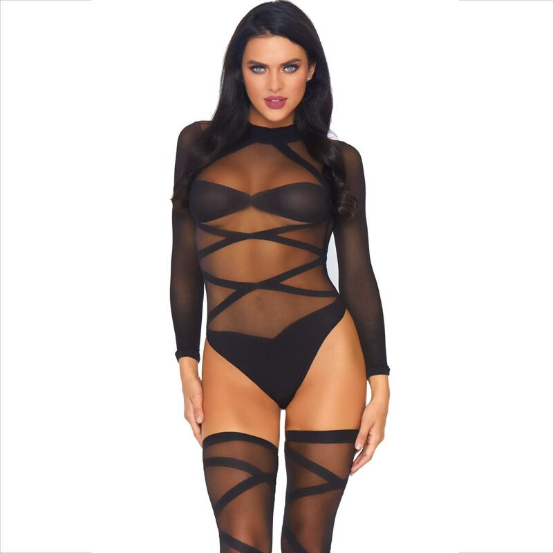 LEG AVENUE - 2 PIECE SET BODY AND THIGH LEG AVENUE SETS