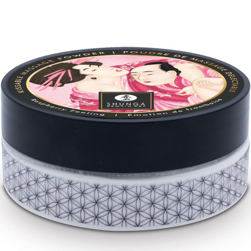 Shunga - Edible Massage Powder Kit Raspberry SHUNGA - EDIBLE MASSAGE POWDER KIT RASPBERRY