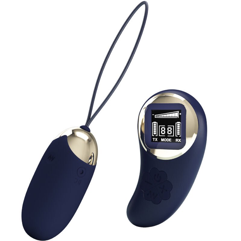 PRETTY LOVE - MINA VIBRATING EGG REMOTE CONTROL BLUE PRETTY LOVE LED