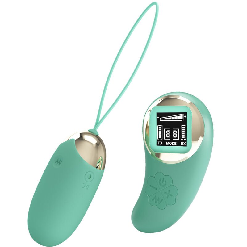 PRETTY LOVE - GREEN REMOTE CONTROL VIBRATING EGG MINE PRETTY LOVE LED