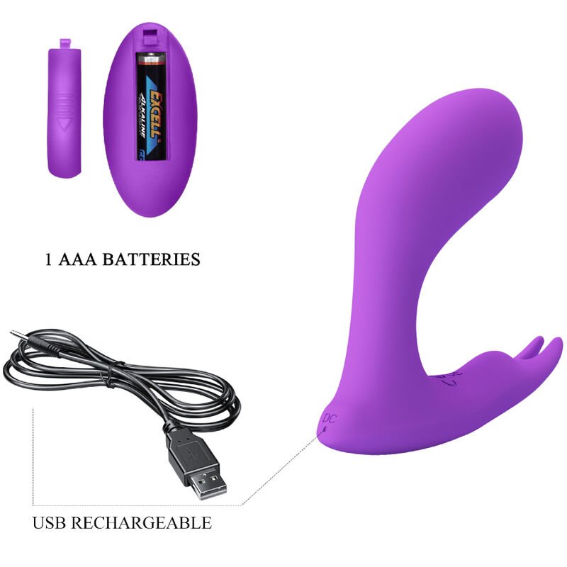 Pretty Love - Idabelle Vibration & Pulsation Remote Control Violet PRETTY LOVE - IDABELLE VIBRATION & PULSATION REMOTE CONTROL VIOLET
