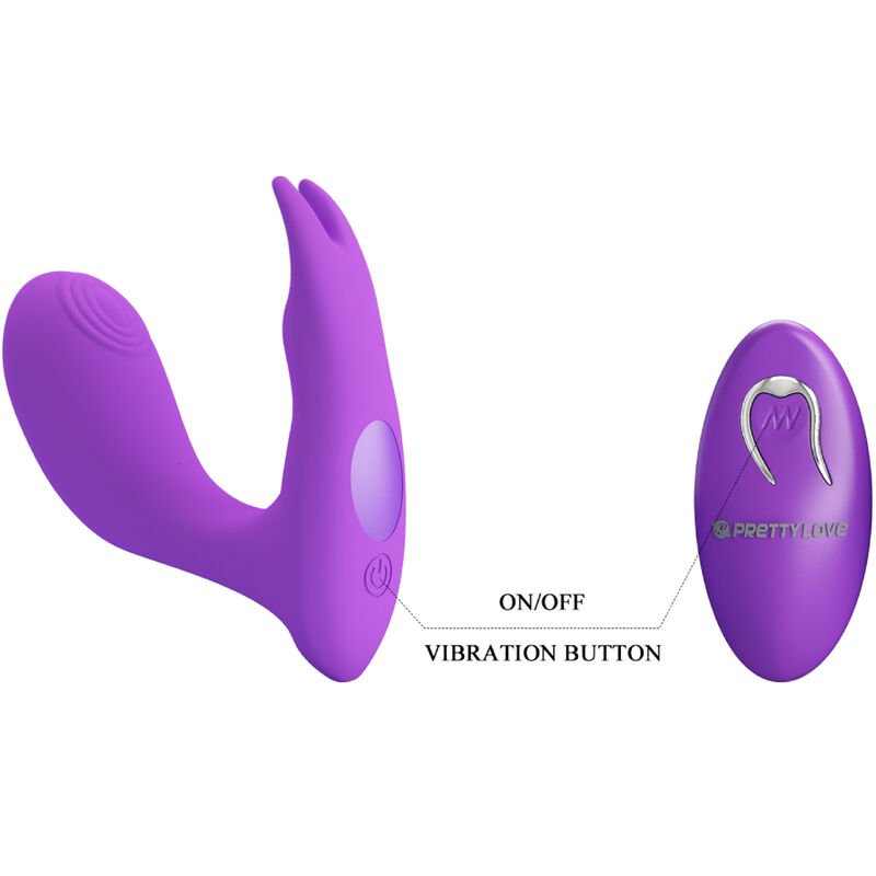Pretty Love - Idabelle Vibration & Pulsation Remote Control Violet PRETTY LOVE - IDABELLE VIBRATION & PULSATION REMOTE CONTROL VIOLET