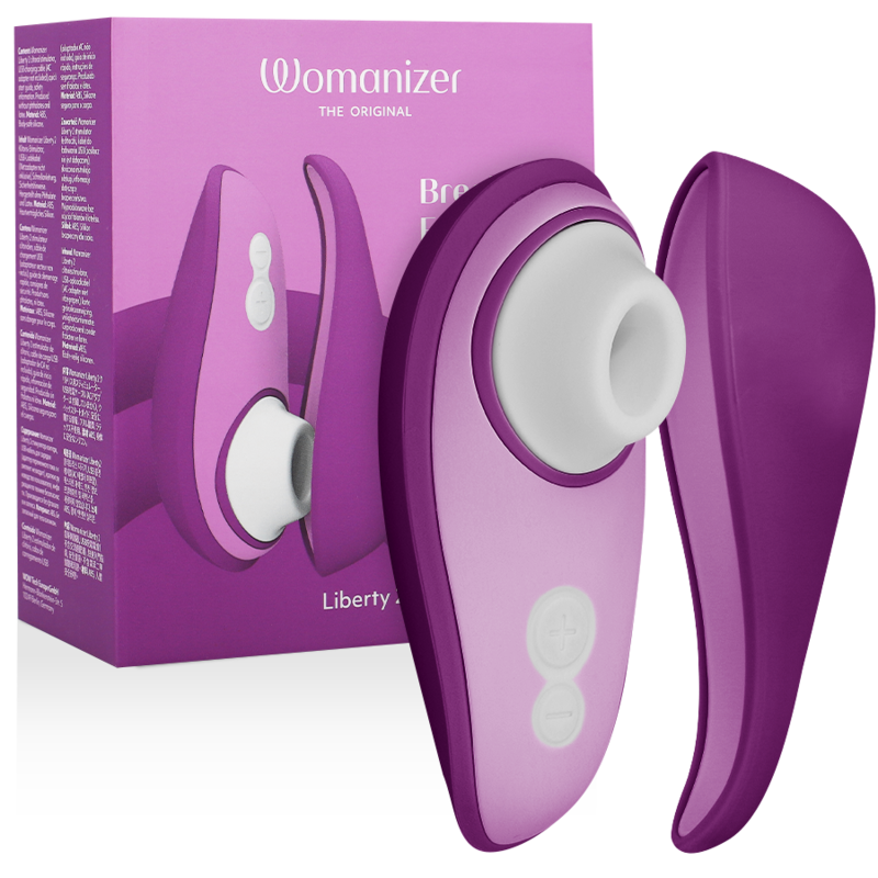 WOMANIZER - LIBERTY 2 STIMULATOR & VIOLET CLITORAL STIMULATING WAVES WOMANIZER