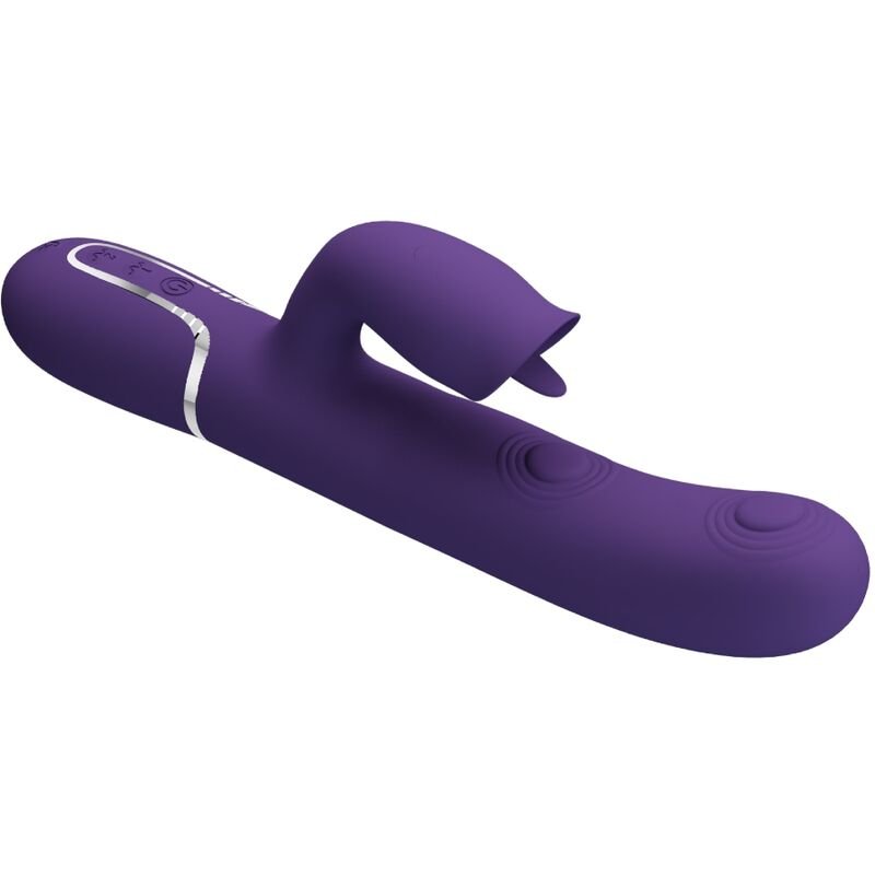 PRETTY LOVE - RABBIT VIBRATOR WITH LICKING PURPLE PRETTY LOVE FLIRTATION