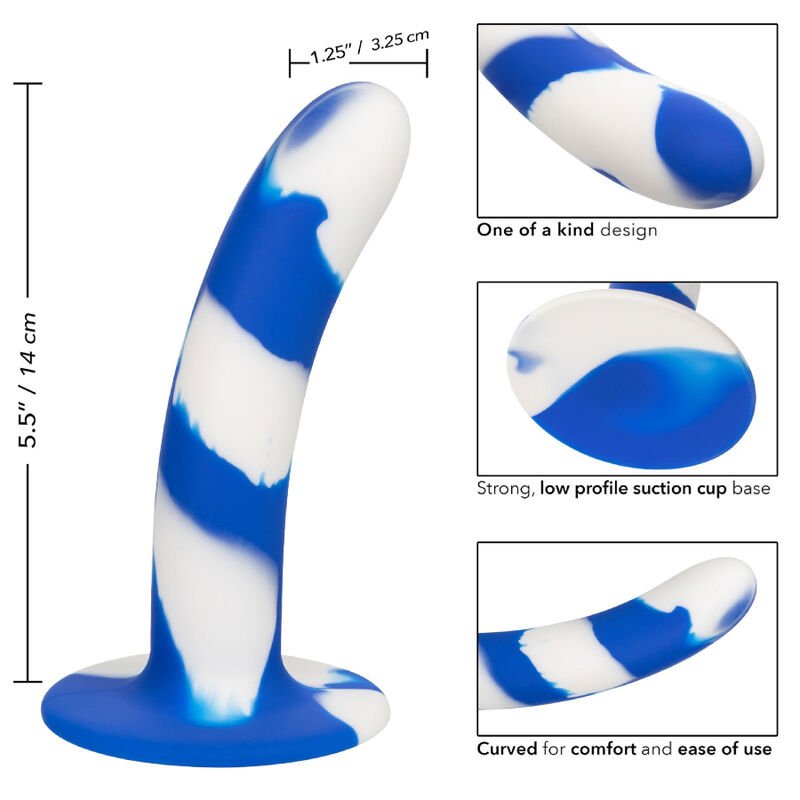 Calexotics - Admiral Swirl Dildo Flexible CALEXOTICS - ADMIRAL SWIRL DILDO FLEXIBLE