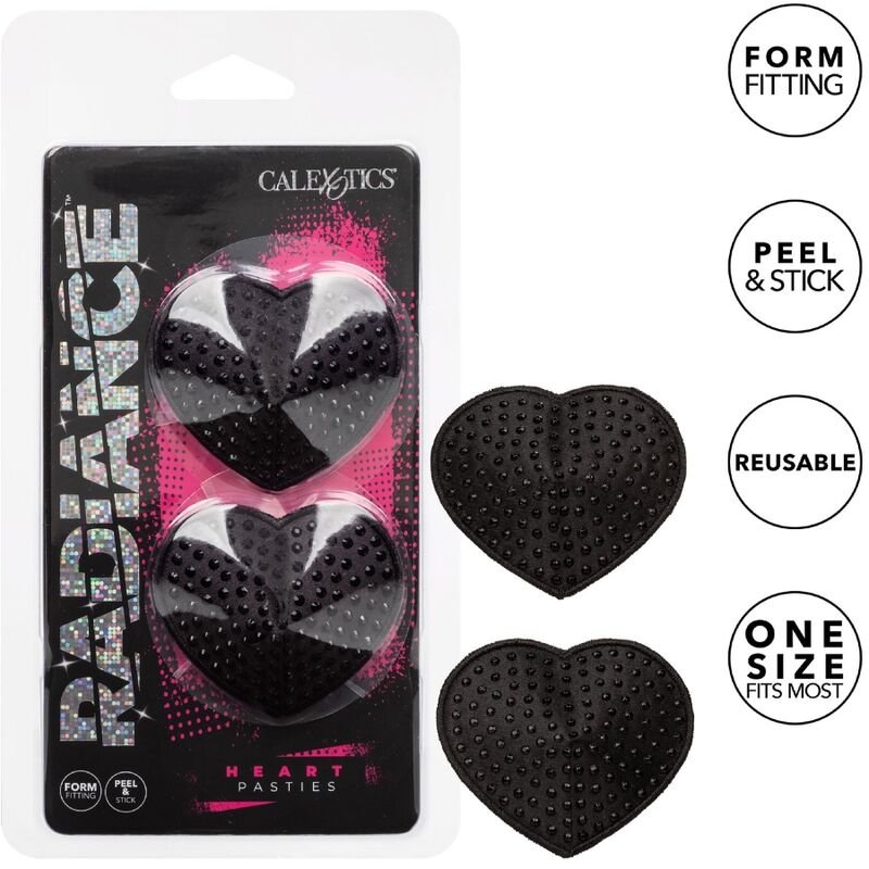 Buy Calexotics - Radiance Heart-shaped Jewel Nipple Shields CALEXOTICS - RADIANCE HEART-SHAPED JEWEL NIPPLE SHIELDS CALEXOTICS