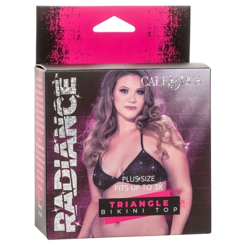 Calexotics - Radiance Triangle Bikini Top Rhine Plus Size CALEXOTICS - RADIANCE TRIANGLE BIKINI TOP RHINE PLUS SIZE
