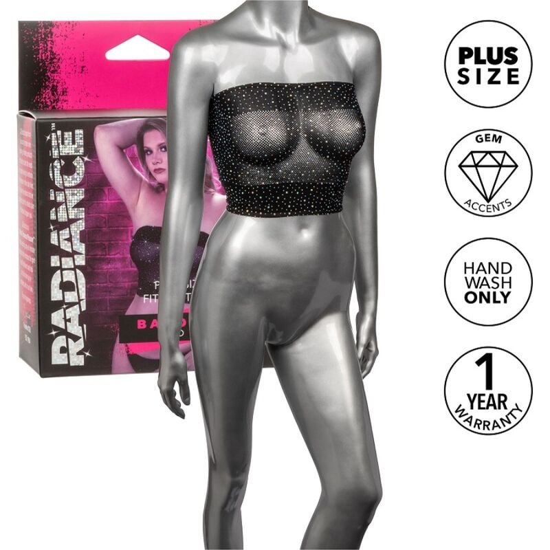 CALEXOTICS - RADIANCE BANDEAU TOP RHINE PLUS SIZE CALEXOTICS
