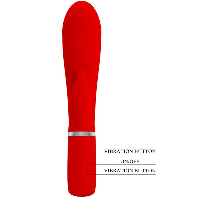 Pretty Love - Prescott Multifunction G-spot Vibrator Red PRETTY LOVE - PRESCOTT MULTIFUNCTION G-SPOT VIBRATOR RED