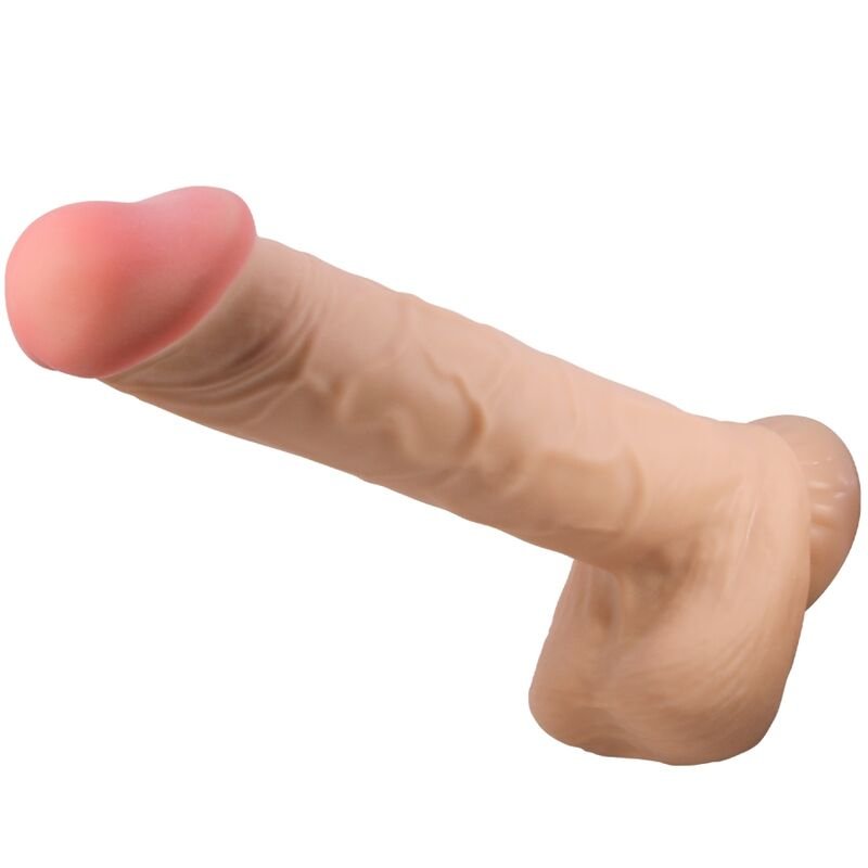 PRETTY LOVE - SLIDING SKIN SERIES REALISTIC DILDO WITH SLIDING SKIN SUCTION CUP FLESH 26 CM PRETTY LOVE HIGH GRADE
