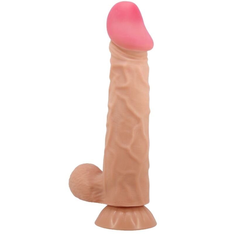PRETTY LOVE - SLIDING SKIN SERIES REALISTIC DILDO WITH SLIDING SKIN SUCTION CUP 24 CM PRETTY LOVE HIGH GRADE