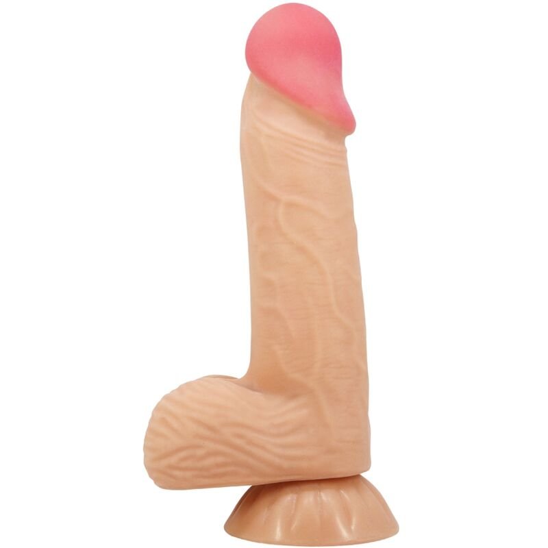 PRETTY LOVE - SLIDING SKIN SERIES REALISTIC DILDO WITH SLIDING SKIN SUCTION CUP 20.6 CM PRETTY LOVE HIGH GRADE