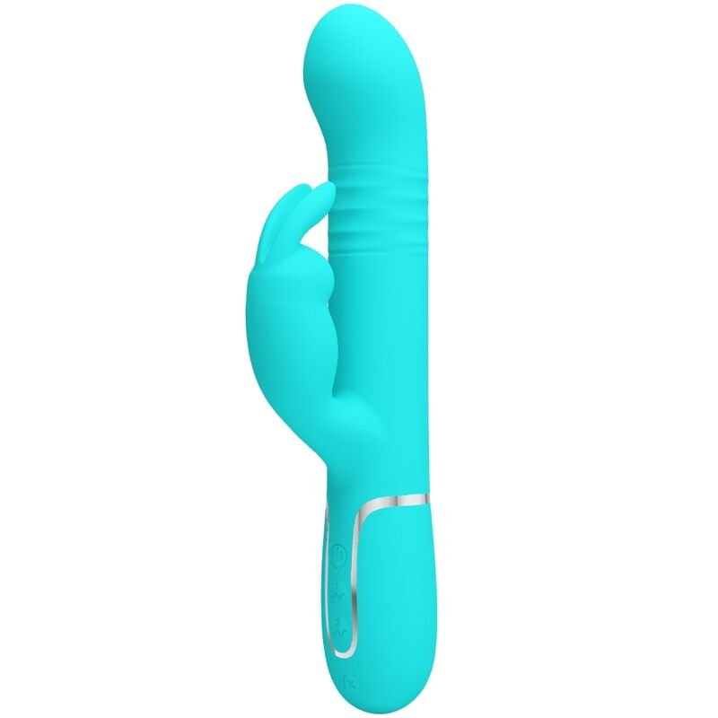 PRETTY LOVE - COALE RABBIT VIBRATOR PEARLS AQUA GREEN PRETTY LOVE FLIRTATION