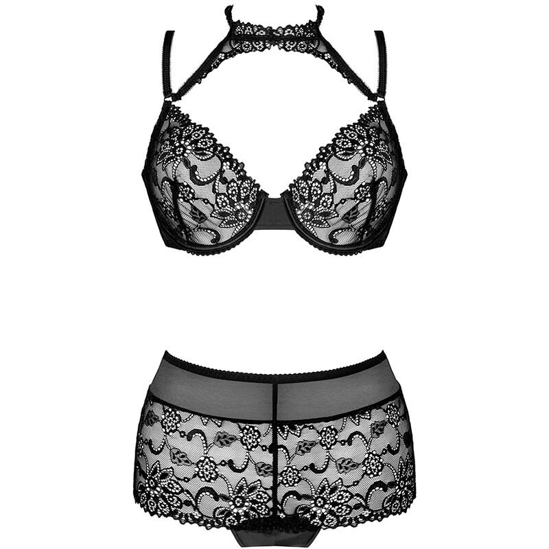 LIVCO CORSETTI FASHION - LINERA FOR THE SENSES COLLECTION BRA + PANTY BLACK