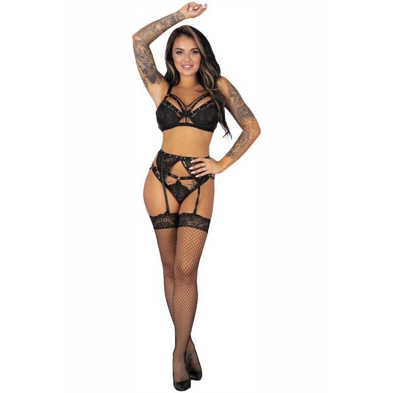Buy Livco Corsetti Fashion - Pojzon Lc 90670 Bra + Garter Belt + Stockings + Panty Black L/xl LIVCO CORSETTI FASHION - POJZON LC 90670 BRA + GARTER BELT + STOCKINGS + PANTY BLACK L/XL LIVCO CORSETTI SETS