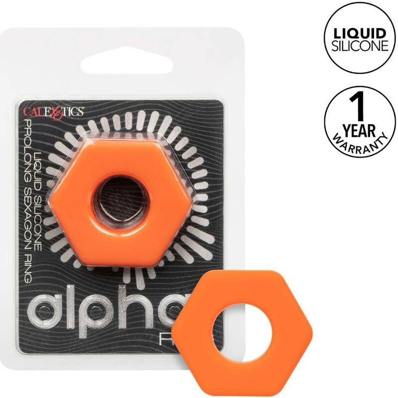 Buy Calexotics - Alpha Prolong Sexagon Ring Orange