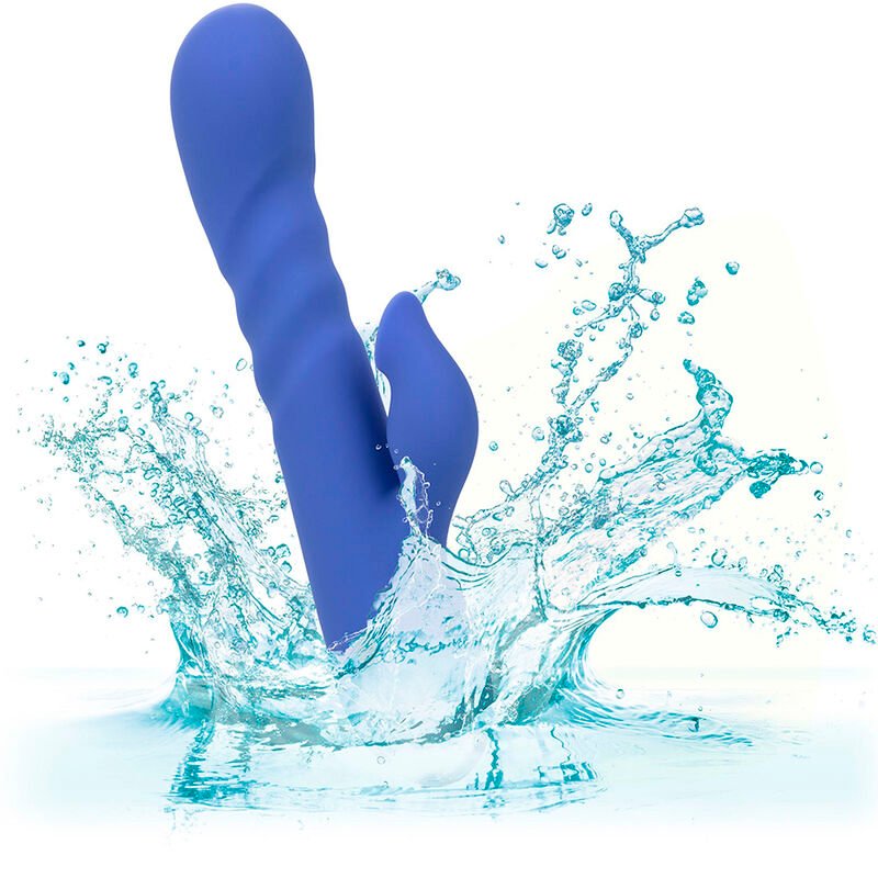CALEXOTICS - LA LOVE VIBRATOR & STIMULATING WAVES BLUE BY CALIFORNIA DREAMING
