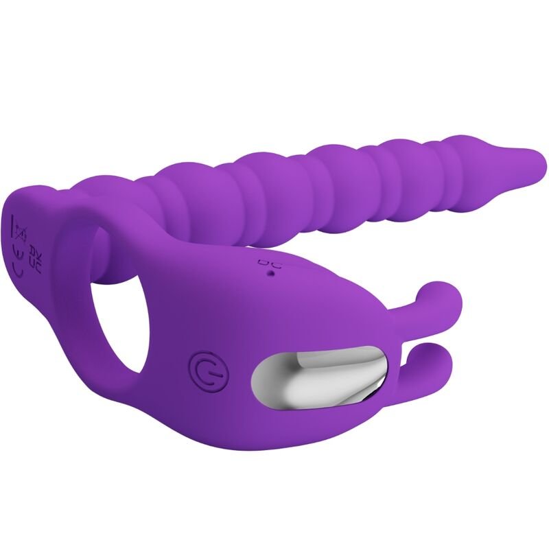 Pretty Love - Blackney Penis Ring With Lila Vibrator Plug PRETTY LOVE - BLACKNEY PENIS RING WITH LILA VIBRATOR PLUG