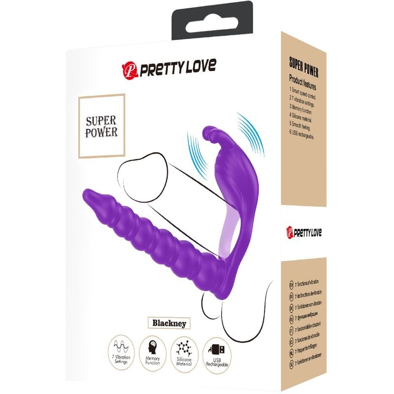 Pretty Love - Blackney Penis Ring With Lila Vibrator Plug PRETTY LOVE - BLACKNEY PENIS RING WITH LILA VIBRATOR PLUG