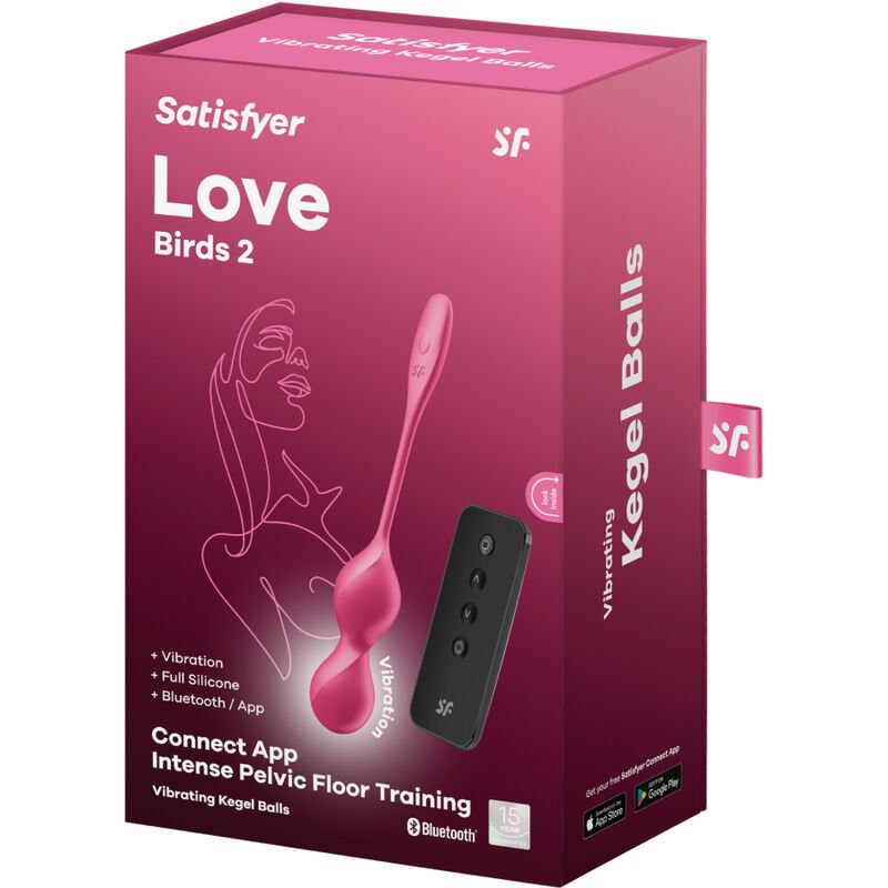 Satisfyer - Love Birds 2 Vibrating Kegel Balls + Free App SATISFYER - LOVE BIRDS 2 VIBRATING KEGEL BALLS + FREE APP