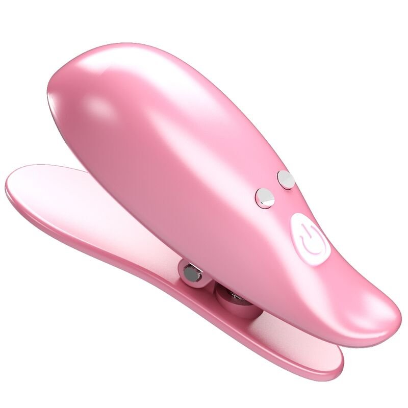 Buy Pretty Love - Leaf Vibrating Nipple Clamps Pink PRETTY LOVE - LEAF VIBRATING NIPPLE CLAMPS PINK PRETTY LOVE FLIRTATION