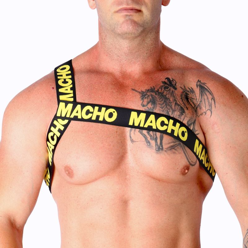 Buy Macho - Roman Harness Yellow S/m MACHO - ROMAN HARNESS YELLOW S/M MACHO UNDERWEAR