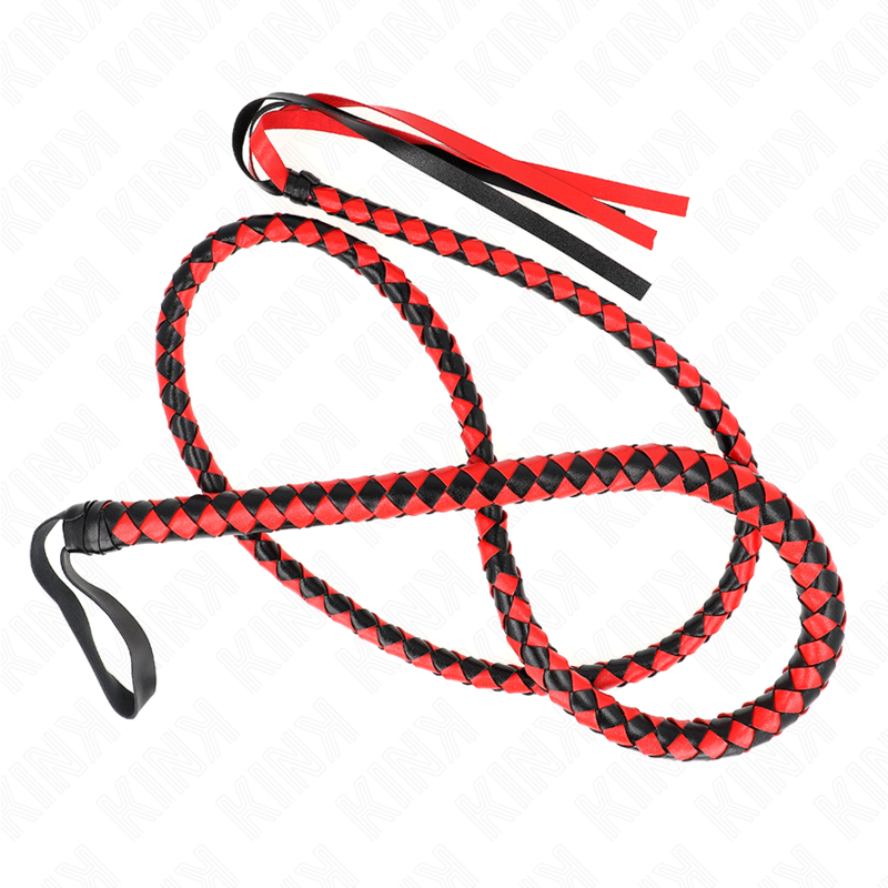 KINK - RED LONG SNAKE WHIP 210 CM KINK IMPACT & TOUCH