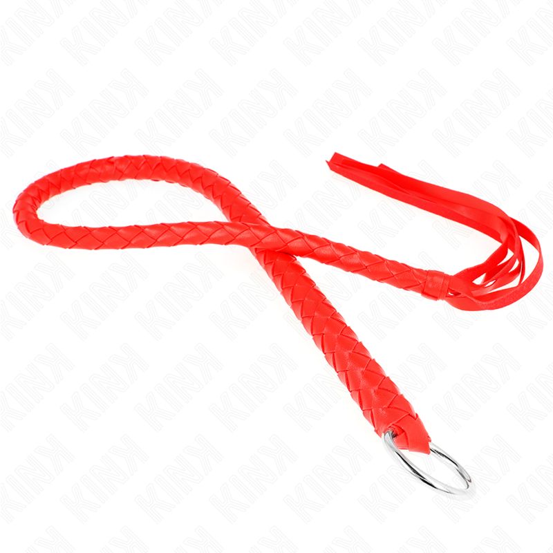 KINK - SNAKE WHIP WITH RED HAND RING 65 CM KINK IMPACT & TOUCH