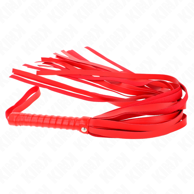 Kink - Red Short Handle Long Tail Whip 70 Cm KINK - RED SHORT HANDLE LONG TAIL WHIP 70 CM