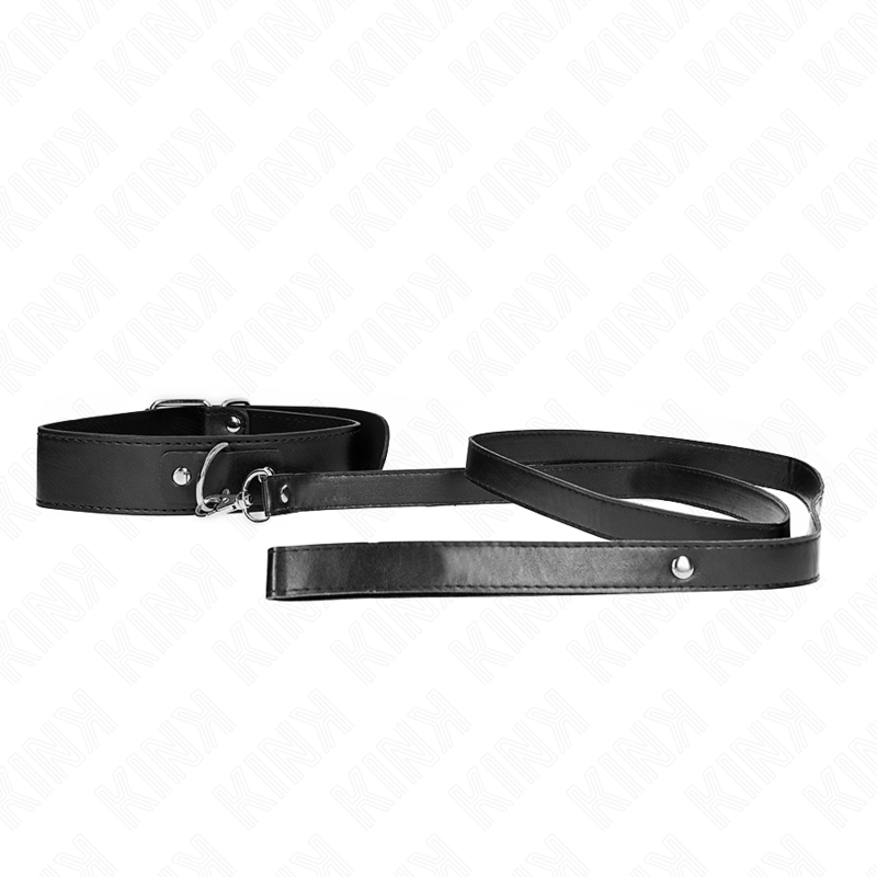 KINK - NECKLACE WITH BELT 116 CM BLACK STRAP ADJUSTABLE 32-50 CM X 8 CM KINK COLLAR & GAG
