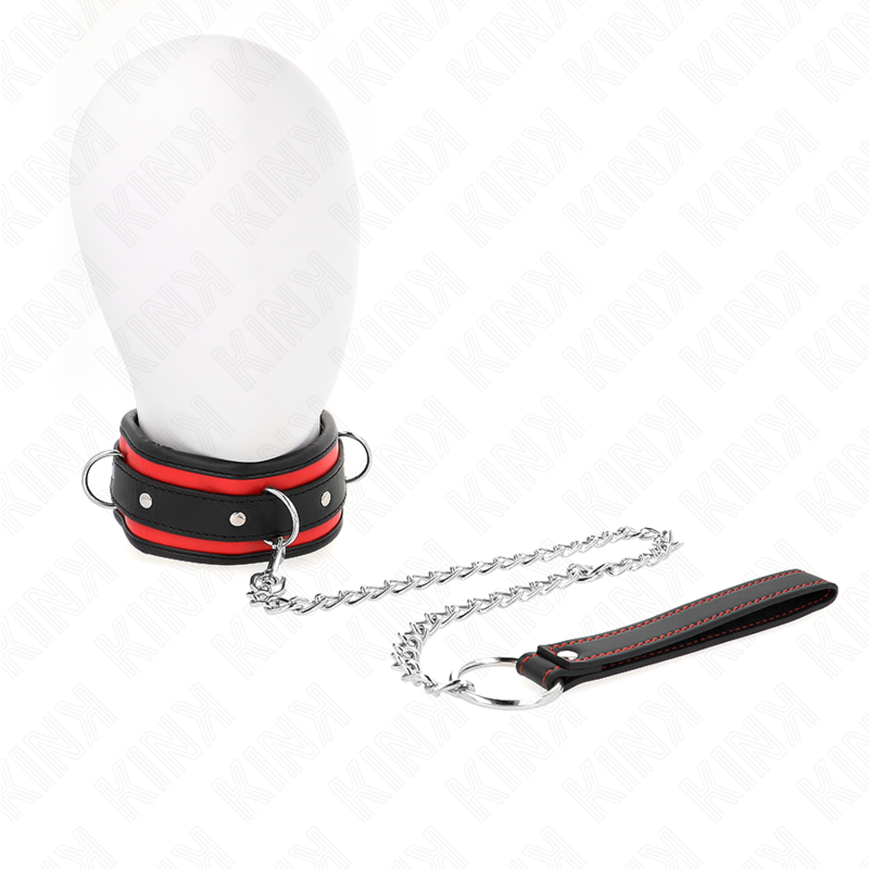 KINK - HEAVY NECKLACE WITH BELT 65 CM MODEL 2 ADJUSTABLE 36.5-50 CM KINK COLLAR & GAG
