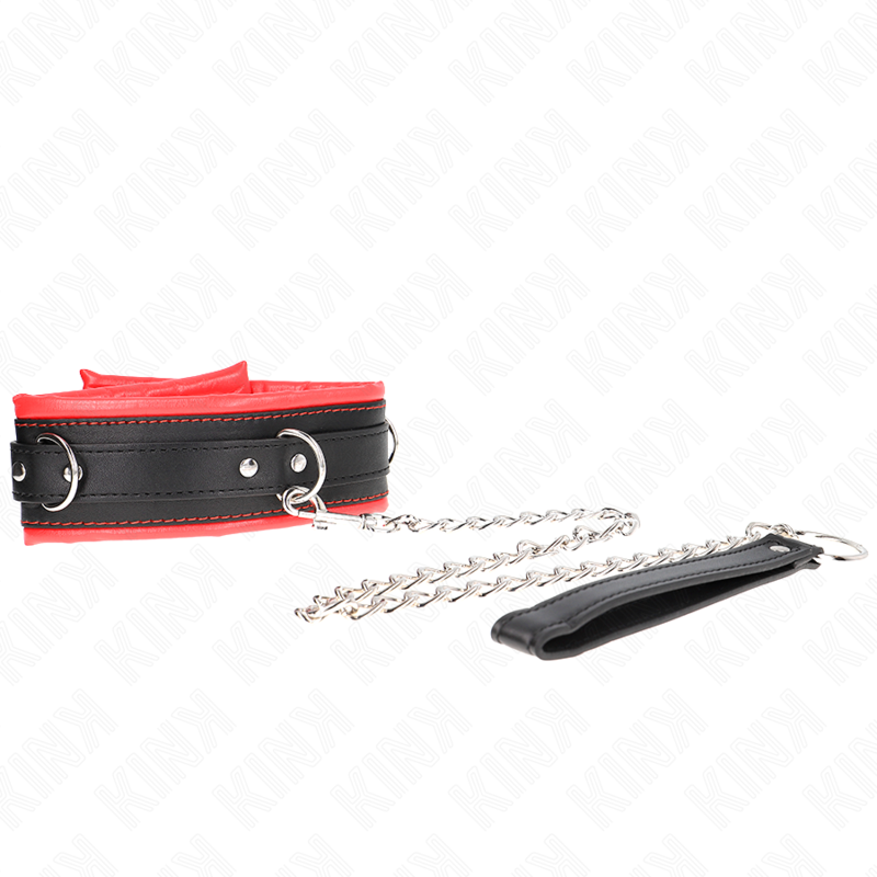 KINK - HEAVY NECKLACE WITH BELT 65 CM MODEL 3 ADJUSTABLE 36.5-50 CM KINK COLLAR & GAG