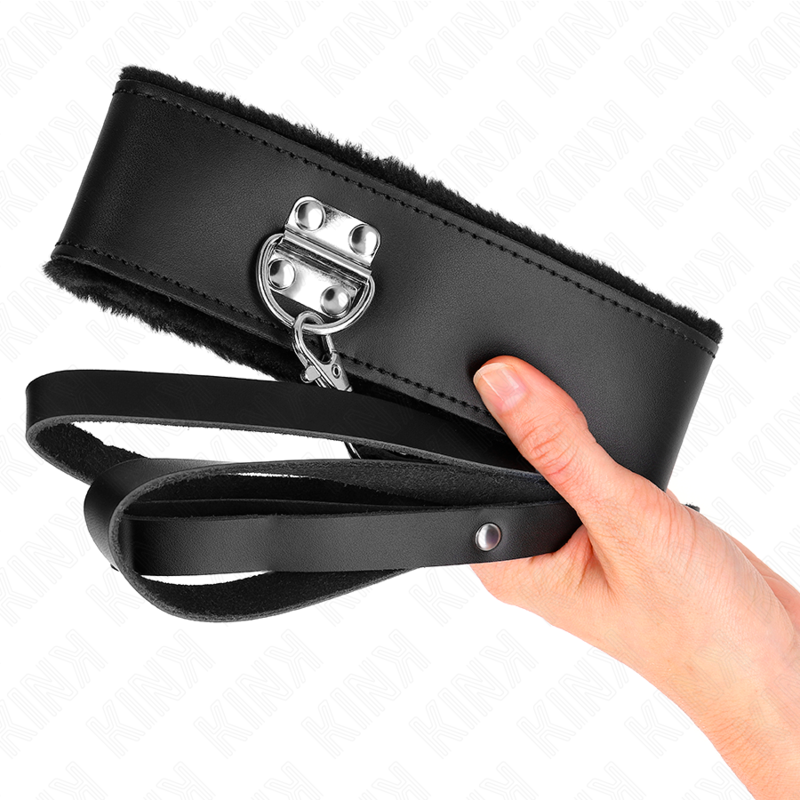 Kink - Necklace With Belt 116 Cm With Black Leather Strap Adjustable 40-48 Cm X 6 Cm KINK - NECKLACE WITH BELT 116 CM WITH BLACK LEATHER STRAP ADJUSTABLE 40-48 CM X 6 CM