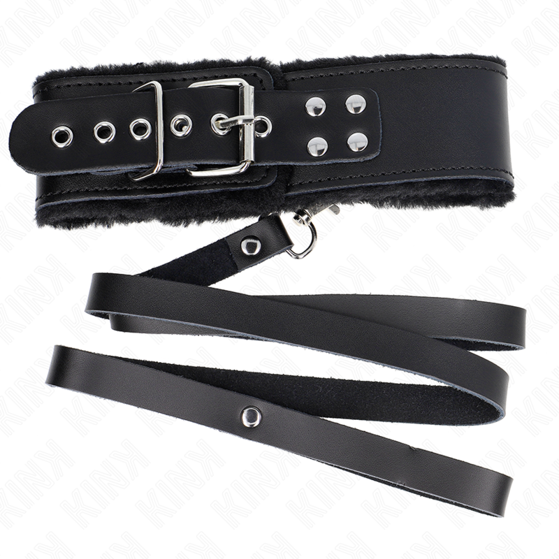 Kink - Necklace With Belt 116 Cm With Black Leather Strap Adjustable 40-48 Cm X 6 Cm KINK - NECKLACE WITH BELT 116 CM WITH BLACK LEATHER STRAP ADJUSTABLE 40-48 CM X 6 CM