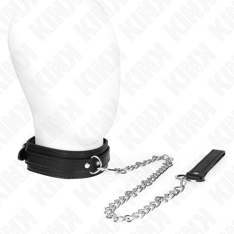 KINK - SNAKE PATTERN NECKLACE WITH LEASH 65 CM KINK COLLAR & GAG