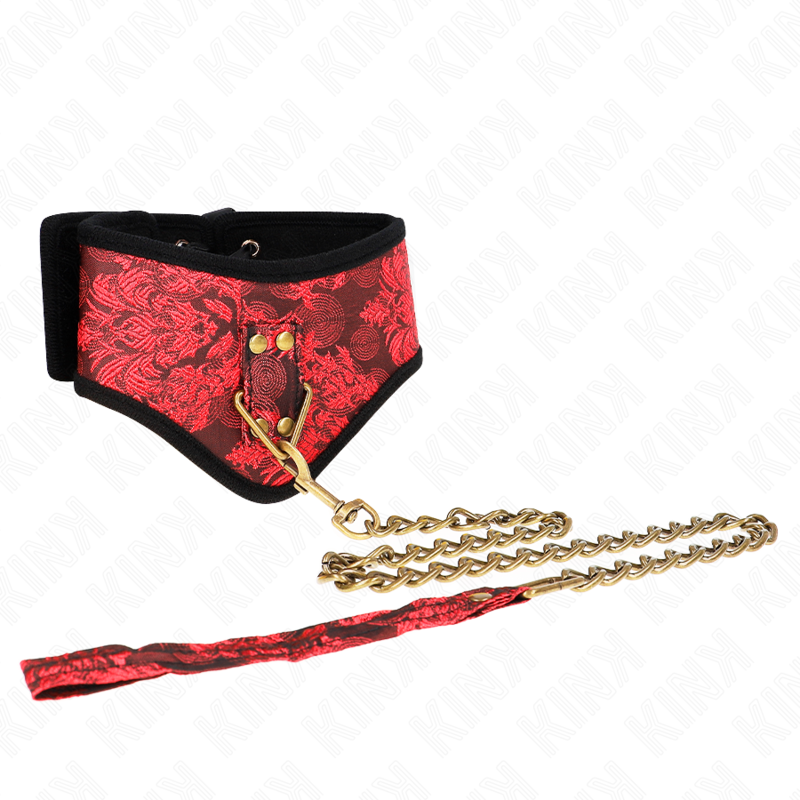 KINK - SCANDAL MODEL NECKLACE WITH LACE STRAP 75 CM 44 X 10 CM KINK COLLAR & GAG