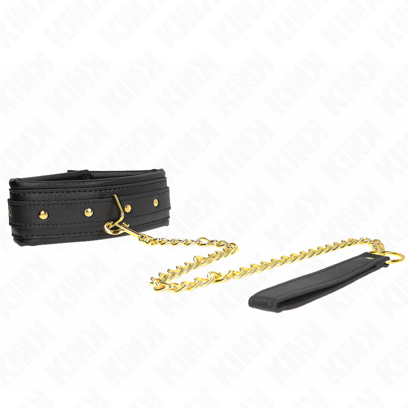 Kink - Necklace With Sponge Imitation Leather Strap Model 1 Adjustable 37-54 Cm X 3 Cm KINK - NECKLACE WITH SPONGE IMITATION LEATHER STRAP MODEL 1 ADJUSTABLE 37-54 CM X 3 CM