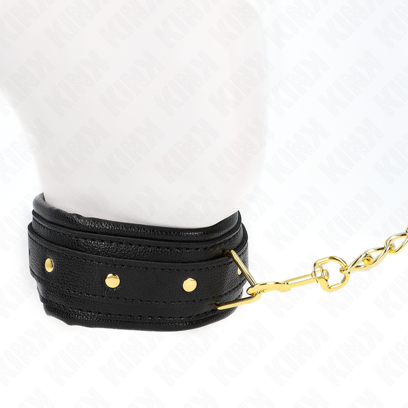 Kink - Necklace With Sponge Imitation Leather Strap Model 1 Adjustable 37-54 Cm X 3 Cm KINK - NECKLACE WITH SPONGE IMITATION LEATHER STRAP MODEL 1 ADJUSTABLE 37-54 CM X 3 CM