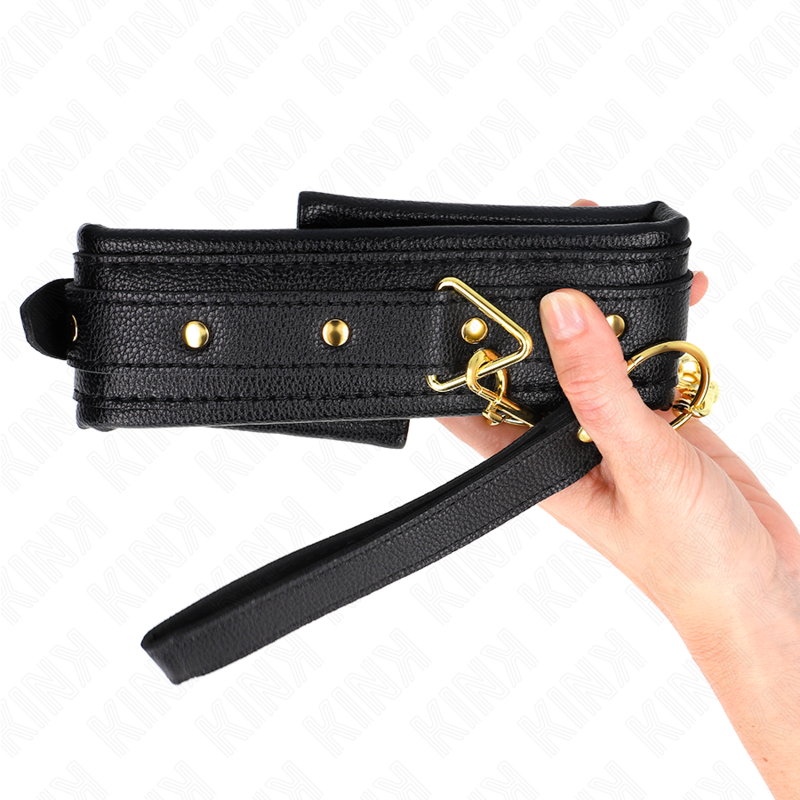 Kink - Necklace With Sponge Imitation Leather Strap Model 1 Adjustable 37-54 Cm X 3 Cm KINK - NECKLACE WITH SPONGE IMITATION LEATHER STRAP MODEL 1 ADJUSTABLE 37-54 CM X 3 CM