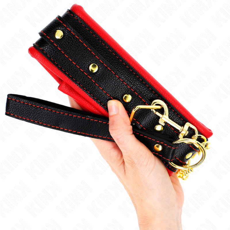Kink - Necklace With Sponge Imitation Leather Strap Model 2 Adjustable 37-54 Cm X 3 Cm KINK - NECKLACE WITH SPONGE IMITATION LEATHER STRAP MODEL 2 ADJUSTABLE 37-54 CM X 3 CM