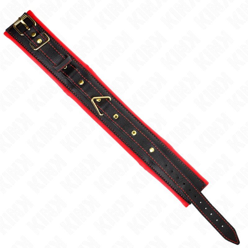Kink - Necklace With Sponge Imitation Leather Strap Model 2 Adjustable 37-54 Cm X 3 Cm KINK - NECKLACE WITH SPONGE IMITATION LEATHER STRAP MODEL 2 ADJUSTABLE 37-54 CM X 3 CM