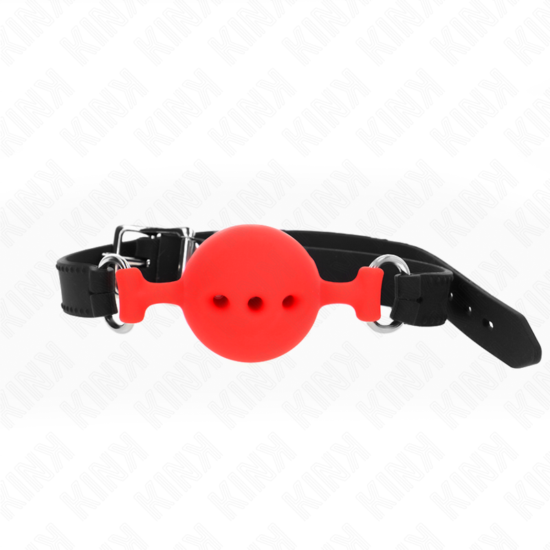 Buy Kink - Full Silicone Gag 55 X 2 Cm With 4.5 Cm Ball Size M Red Adjustable 35-51 Cm KINK - FULL SILICONE GAG 55 x 2 CM WITH 4.5 CM BALL SIZE M RED ADJUSTABLE 35-51 CM KINK COLLAR & GAG