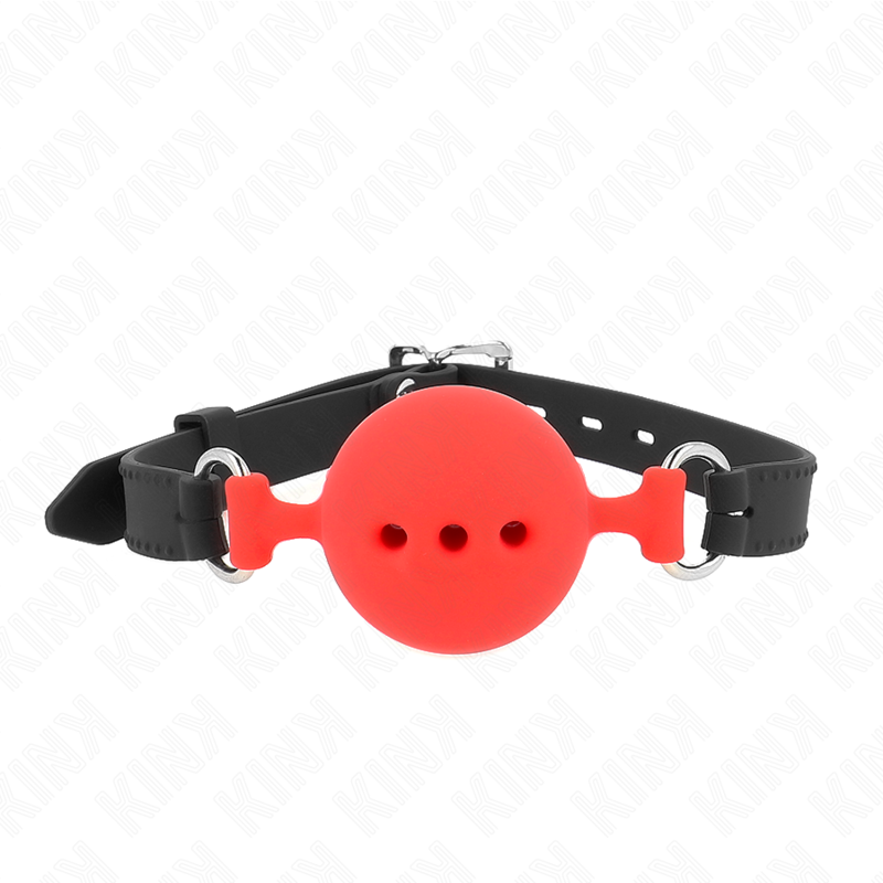 Buy Kink - Full Silicone Gag 55 X 2 Cm With 5 Cm Ball Size L Red Adjustable 35-51 Cm KINK - FULL SILICONE GAG 55 x 2 CM WITH 5 CM BALL SIZE L RED ADJUSTABLE 35-51 CM KINK COLLAR & GAG