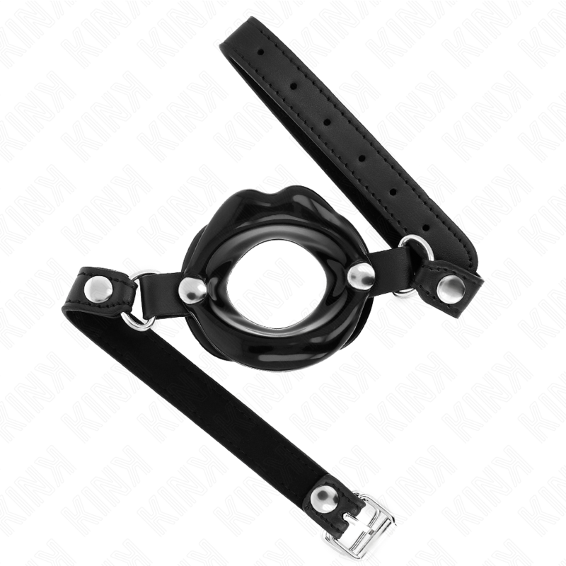 Buy Kink - Lip 8 Cm Gag With Black Leatherette Strap 63 X 2 Cm Adjustable 39-58 Cm Kink - Lip 8 Cm Gag With Black Leatherette Strap 63 X 2 Cm Adjustable 39-58 Cm