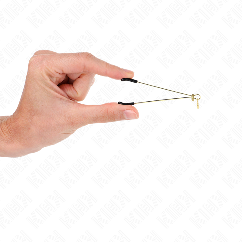 Kink - Thin Nipple Clamps Gold 7 Cm KINK - THIN NIPPLE CLAMPS GOLD 7 CM
