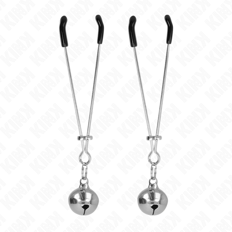 KINK - THIN BELL NIPPLE CLAMPS SILVER 7 CM KINK NIPPLE GRIP