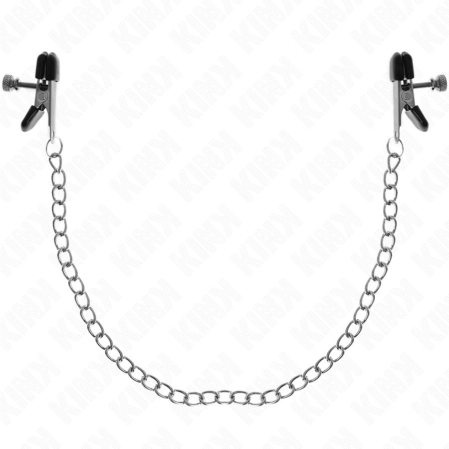 KINK - FLAT CHAIN NIPPLE CLAMPS SILVER 34 CM KINK NIPPLE GRIP
